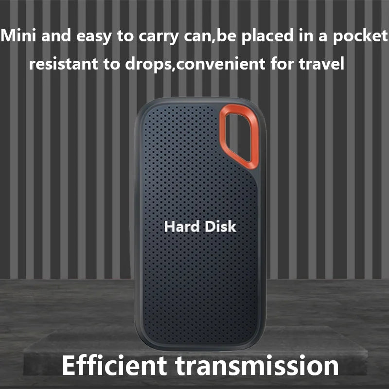 Disco duro externo SSD portátil de alta velocidad USB 3.2 Tipo-C (1TB-256TB, para portátil y Mac)