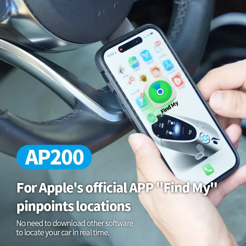 Localizador GPS Carro Intelligent: Monitoramento de veículos reais -tempo com função de carga e integração com Apple Encontre meu