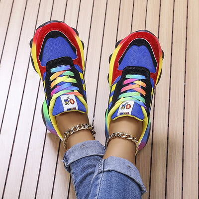 Sapatos ortopédicos arco -íris