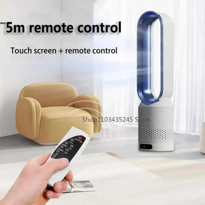 Tower Fan sem aspas 3 em 1 - seguro, silencioso e elegante com 8 níveis de controle de vento e remoto