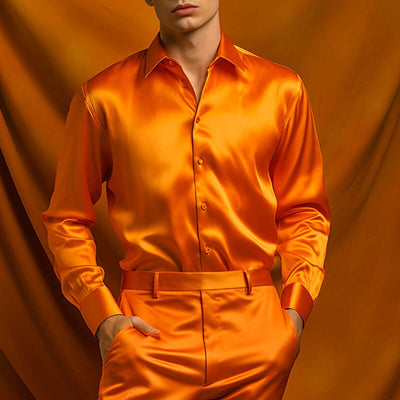 Paolofiorini - camisas de cetim de luxo