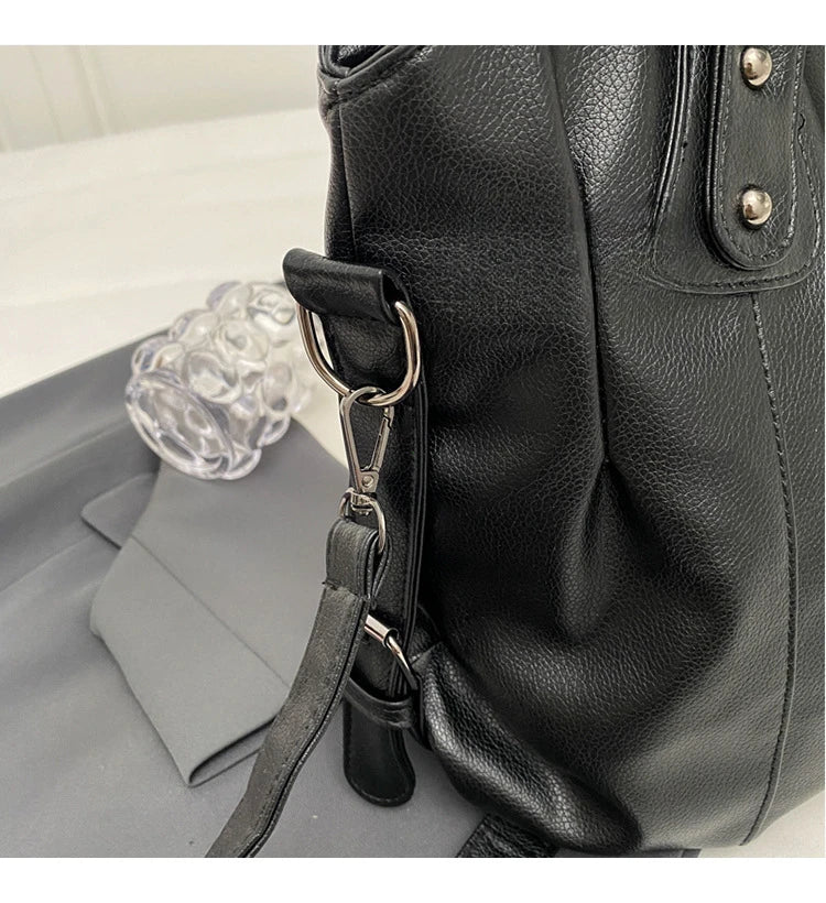 Lunelle - bolsa de couro macia grande