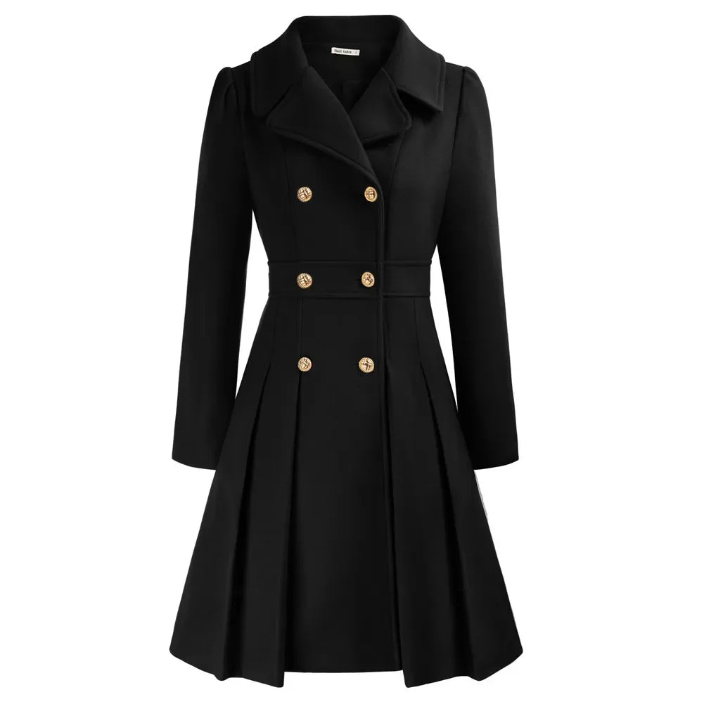 Grace - Manteau pour femme | Élégante veste de marin en laine avec coupe en A