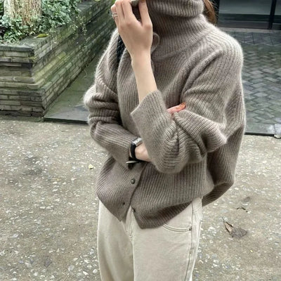 Clara - Cardigan da donna, comodo e a maglia | Maglione
