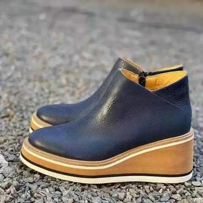 Botins de mulher com fecho e plataforma