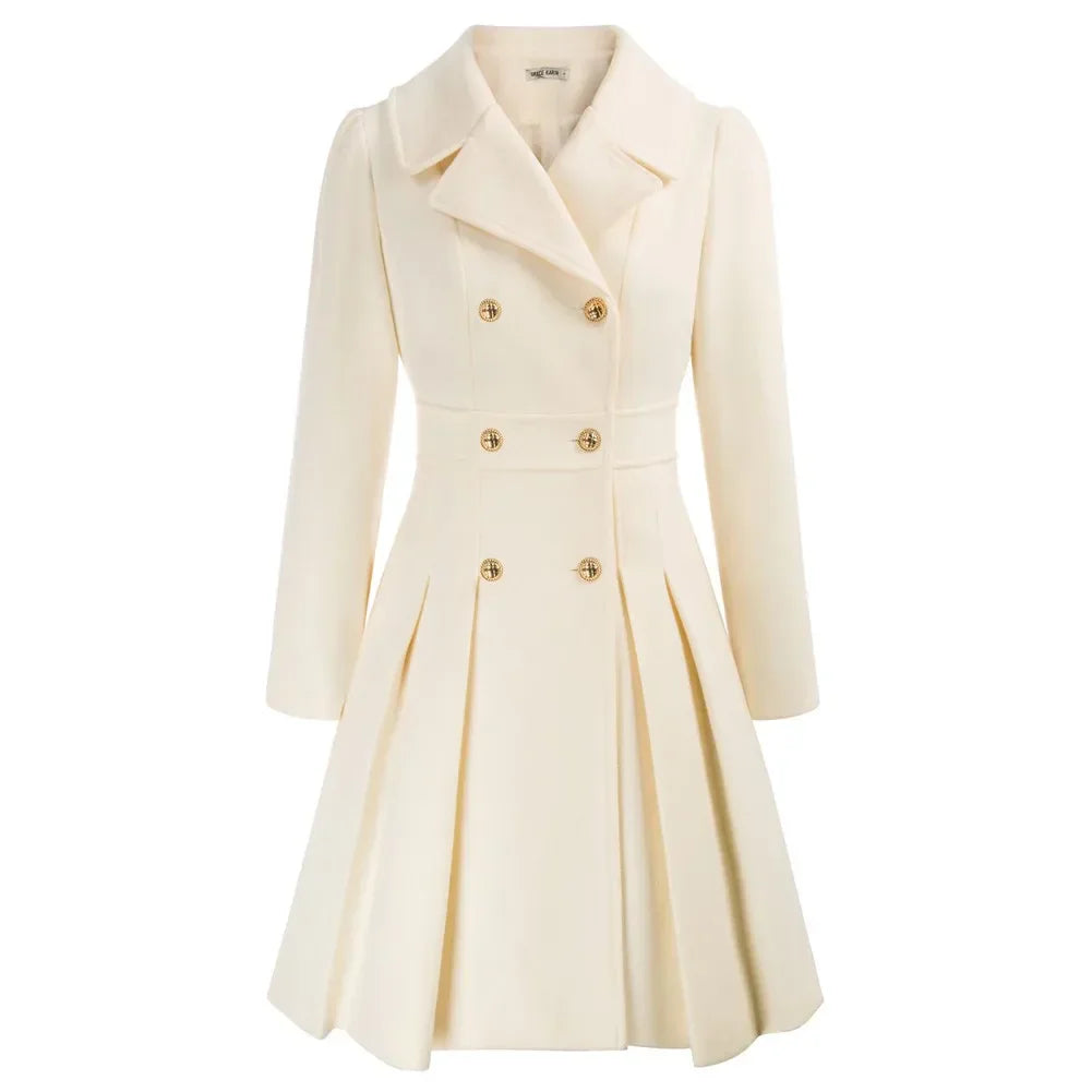 Grace - Manteau pour femme | Élégante veste de marin en laine avec coupe en A