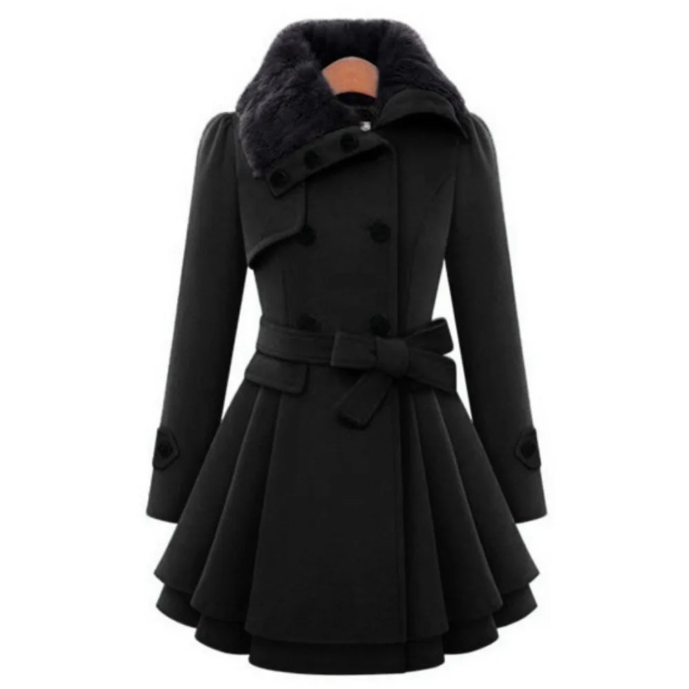 Emily - Gabardine femme coupe ajustée | Manteau élégant
