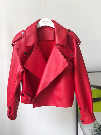Gabardine de couro curto