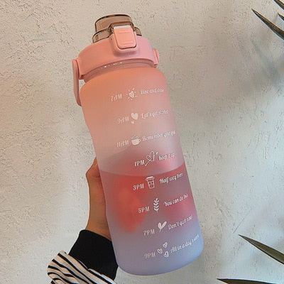 Motivational water bottle | 2l respectful of the environment