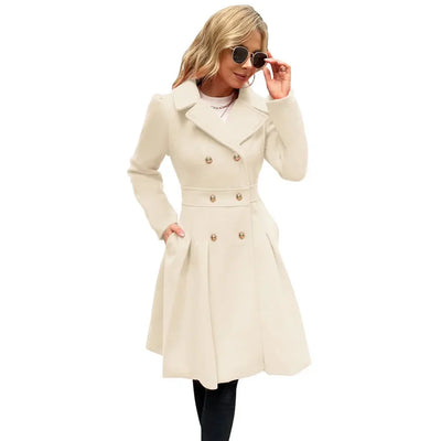 Grace - Manteau pour femme | Élégante veste de marin en laine avec coupe en A