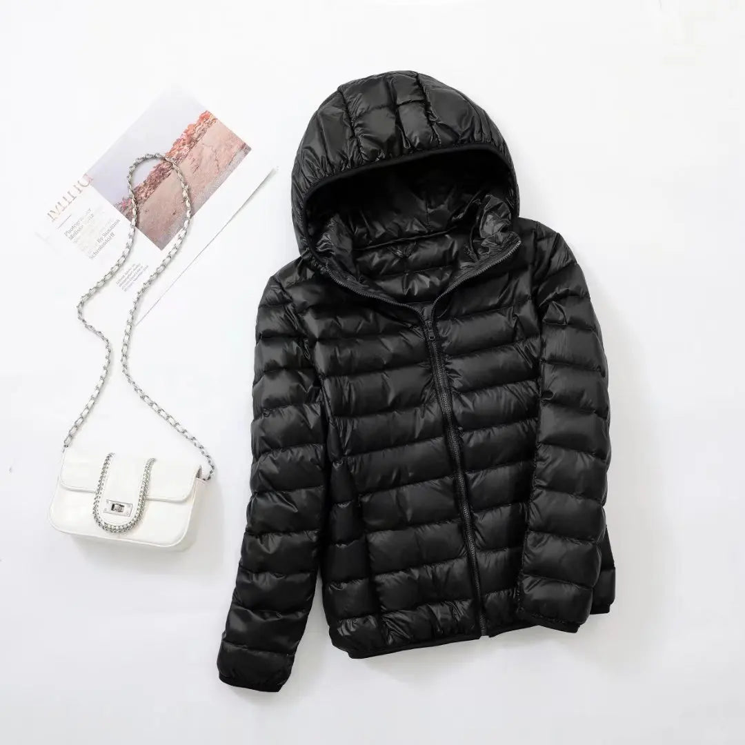 Damen Daunenjacke mit Kapuze