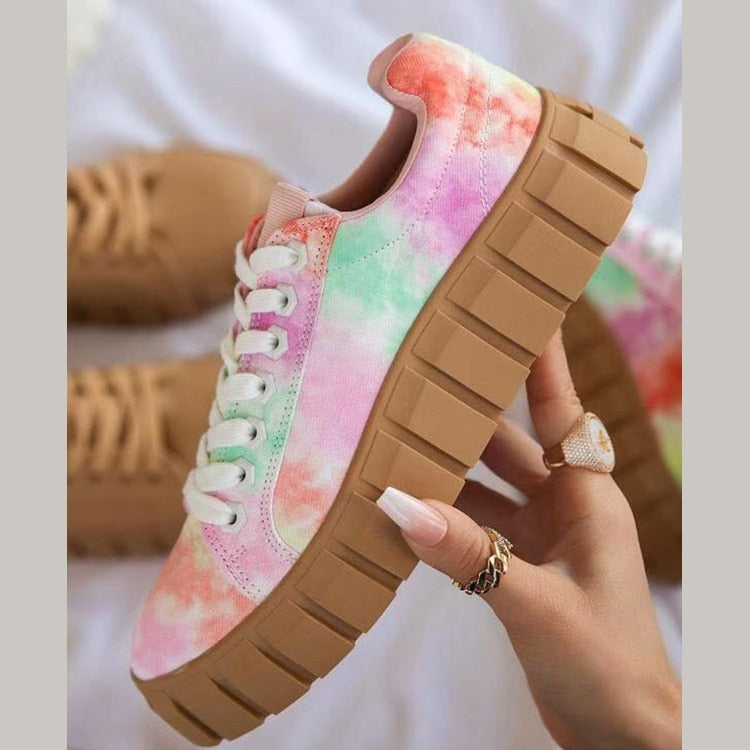 Jana | Sapatos esportivos ortopédicos de moda feminina com sola da plataforma