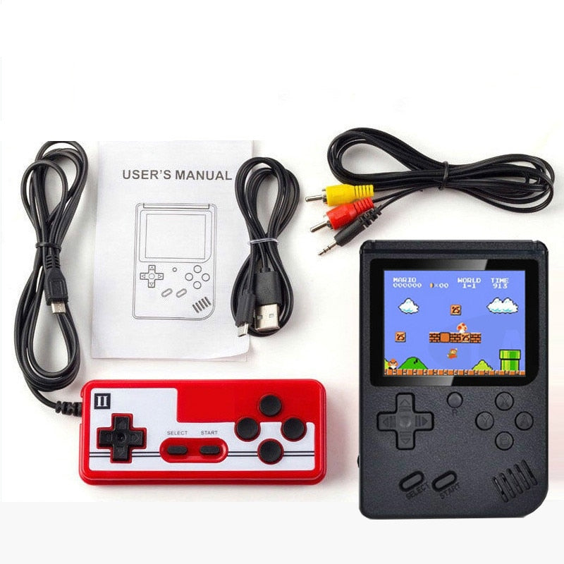 Console de jogos retro portátil com 400 jogos
