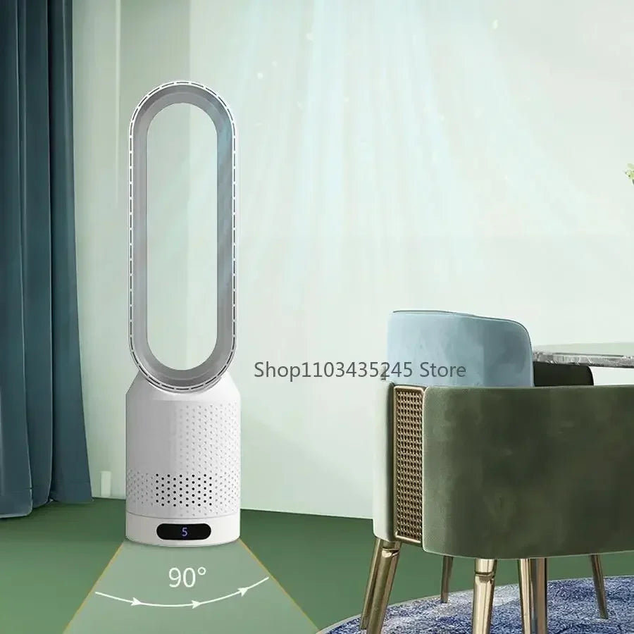 Tower Fan sem aspas 3 em 1 - seguro, silencioso e elegante com 8 níveis de controle de vento e remoto