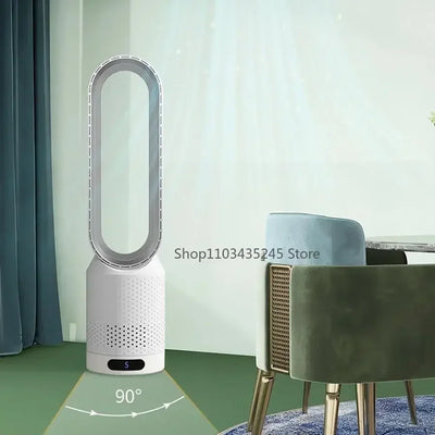 Tower Fan sem aspas 3 em 1 - seguro, silencioso e elegante com 8 níveis de controle de vento e remoto