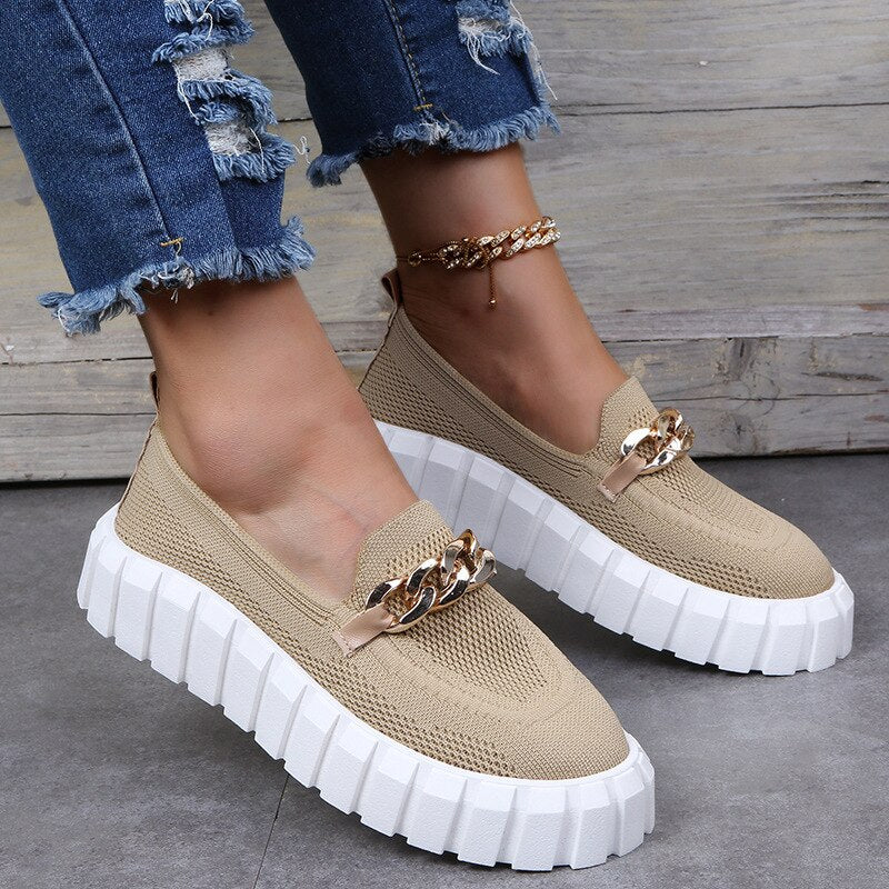 Jana | Sapatos esportivos ortopédicos de moda feminina com sola da plataforma