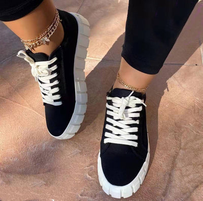 Jana | Sapatos esportivos ortopédicos de moda feminina com sola da plataforma