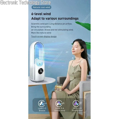 Coolmist 3 em 1 ventilador sem rotor e purificador de ar - silencioso, com UV e ionizador