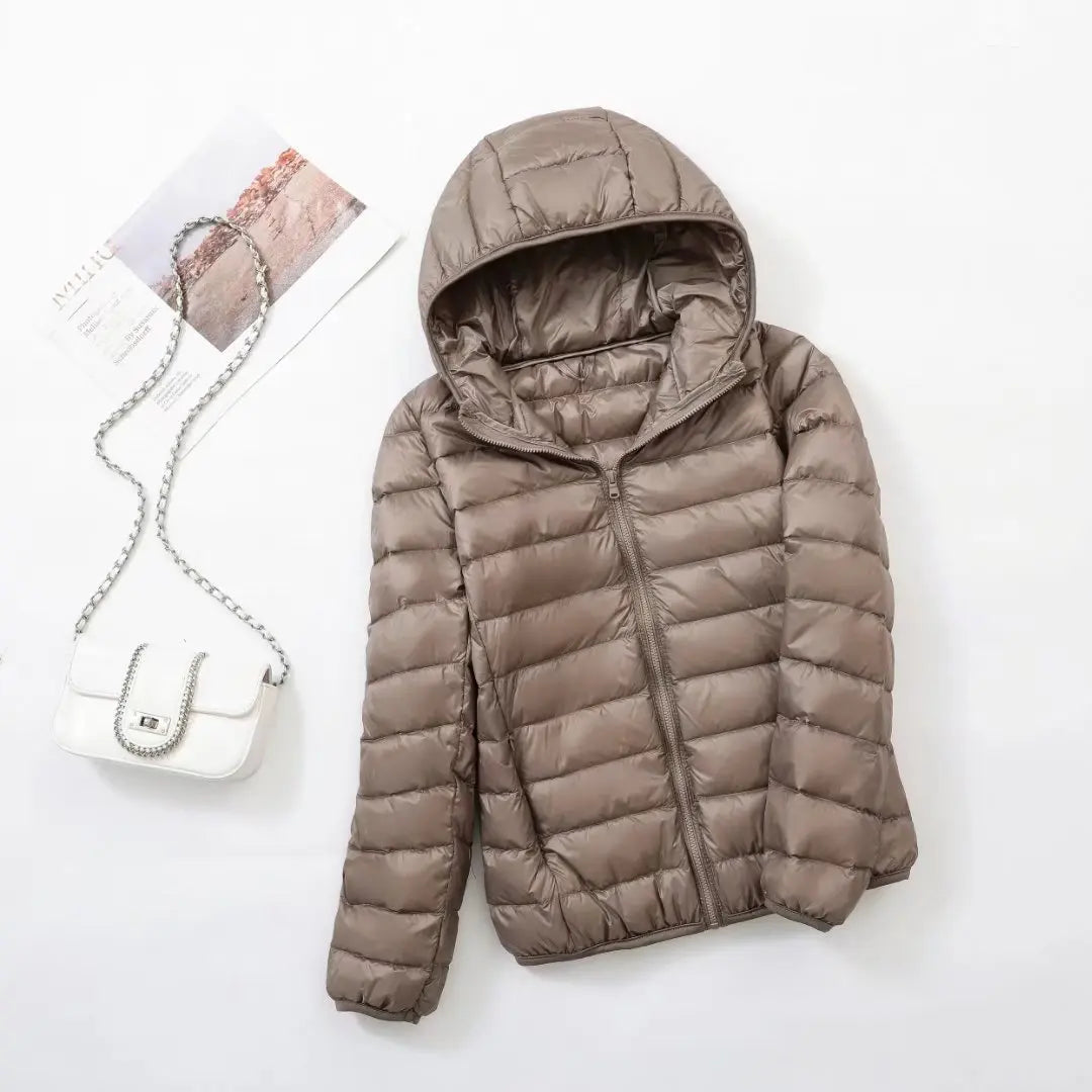 Damen Daunenjacke mit Kapuze