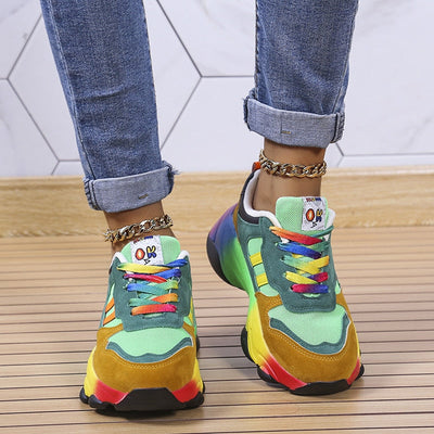 Sapatos ortopédicos arco -íris