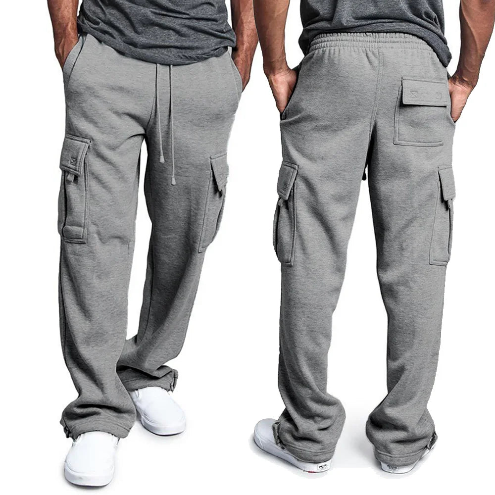 Pantalone cargo multitasche da uomo