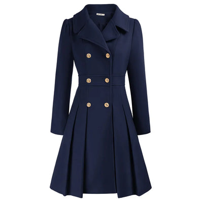 Grace - Manteau pour femme | Élégante veste de marin en laine avec coupe en A