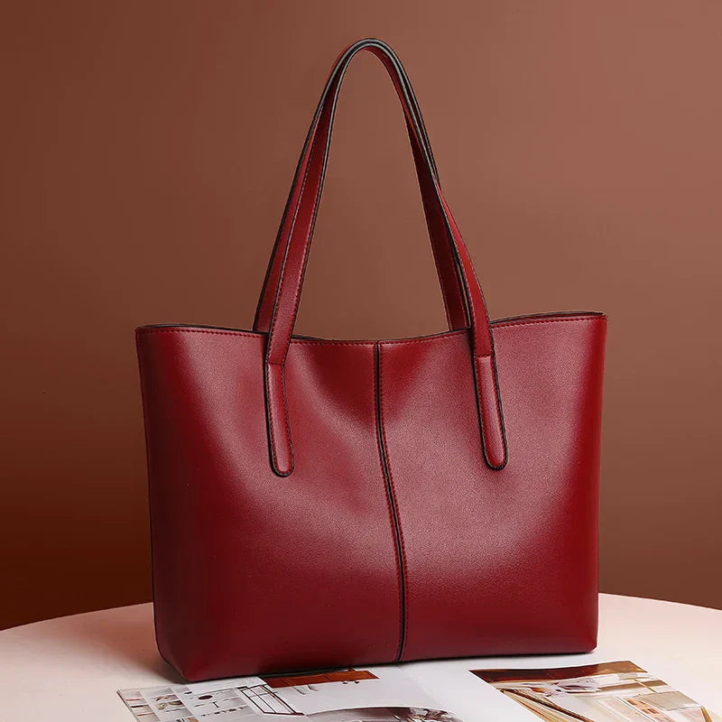Tereza | Saco de couro PU elegante com divisão espaçosa