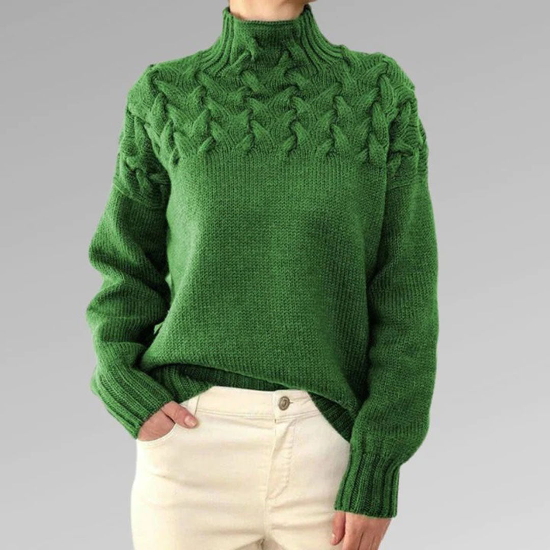 Hillegonda | Maglia oversize morbida a collo alto