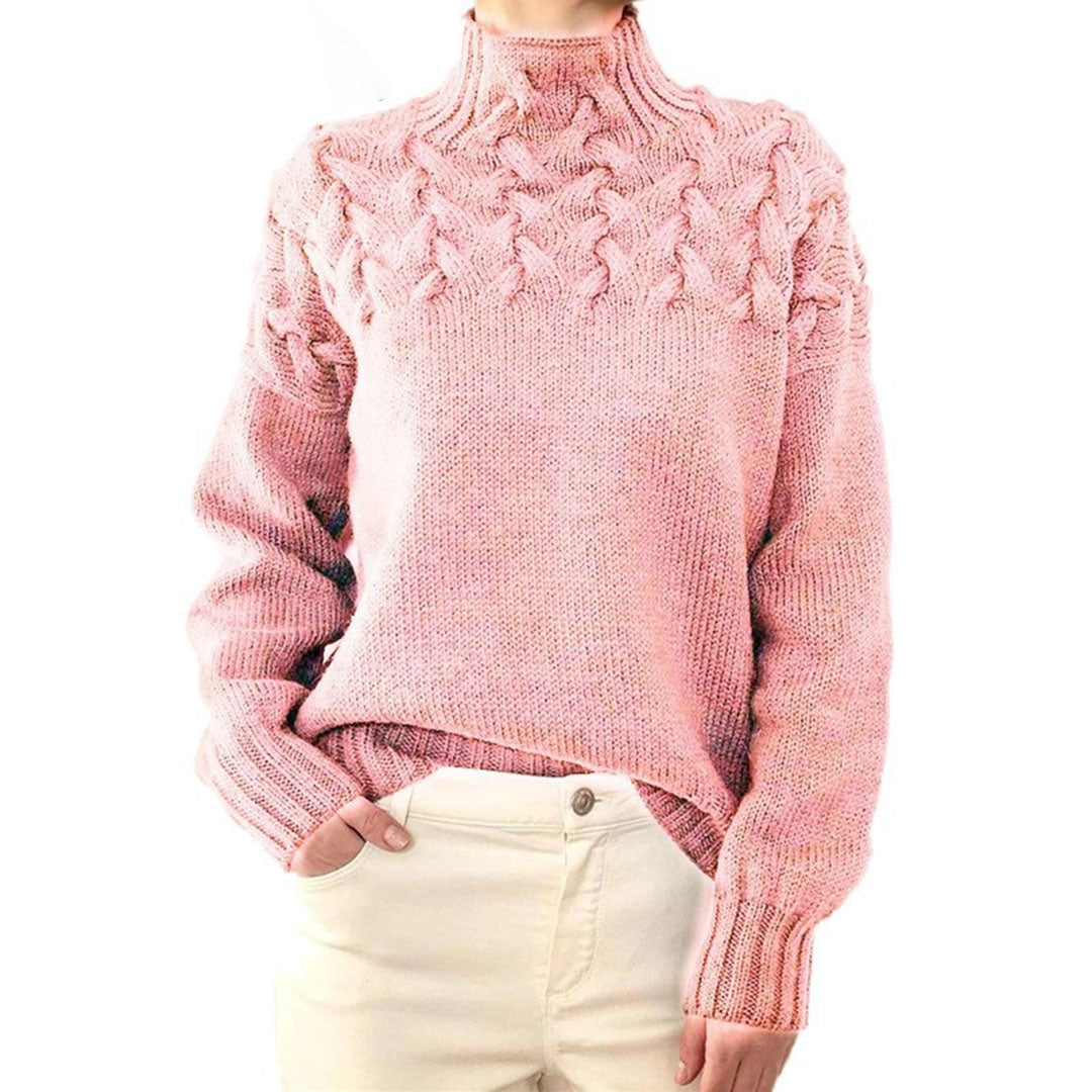 Hillegonda | Maglia oversize morbida a collo alto