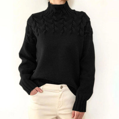 Hillegonda | Maglia oversize morbida a collo alto