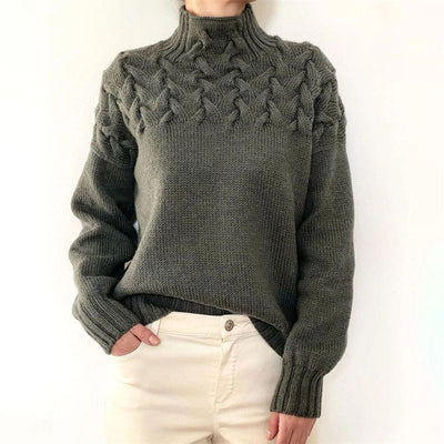 Hillegonda | Maglia oversize morbida a collo alto