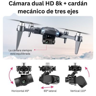 RG109 Pro Drone - Dron HD 8K com câmara dupla, GPS e Motors de Oighble