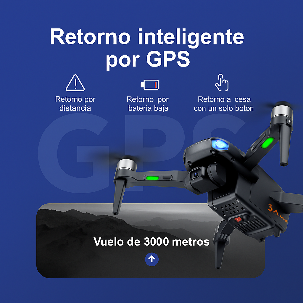 RG109 Pro Drone - Dron HD 8K com câmara dupla, GPS e Motors de Oighble