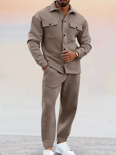 Elegante completo di giacca e pantaloni da uomo Nael
