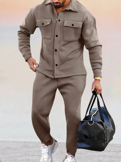 Elegante completo di giacca e pantaloni da uomo Nael