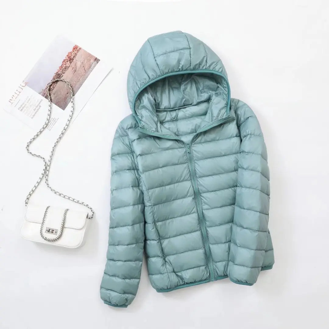 Damen Daunenjacke mit Kapuze