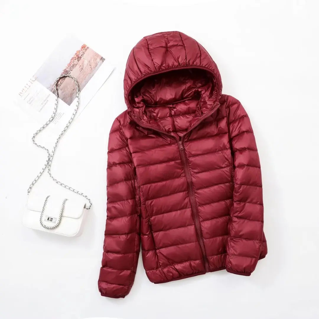 Damen Daunenjacke mit Kapuze