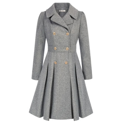 Grace - Manteau pour femme | Élégante veste de marin en laine avec coupe en A