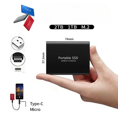 Unidade SSD portátil compacta de alta velocidade