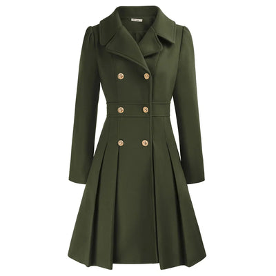 Grace - Manteau pour femme | Élégante veste de marin en laine avec coupe en A