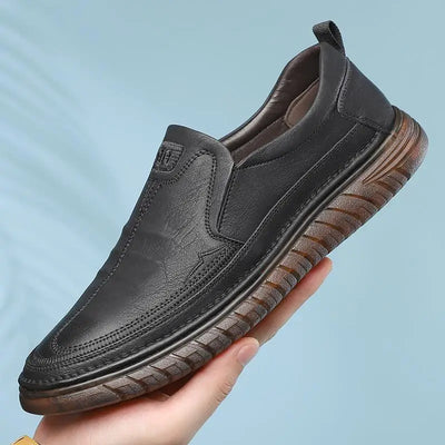 Sapatos de couro feitos à mão homem