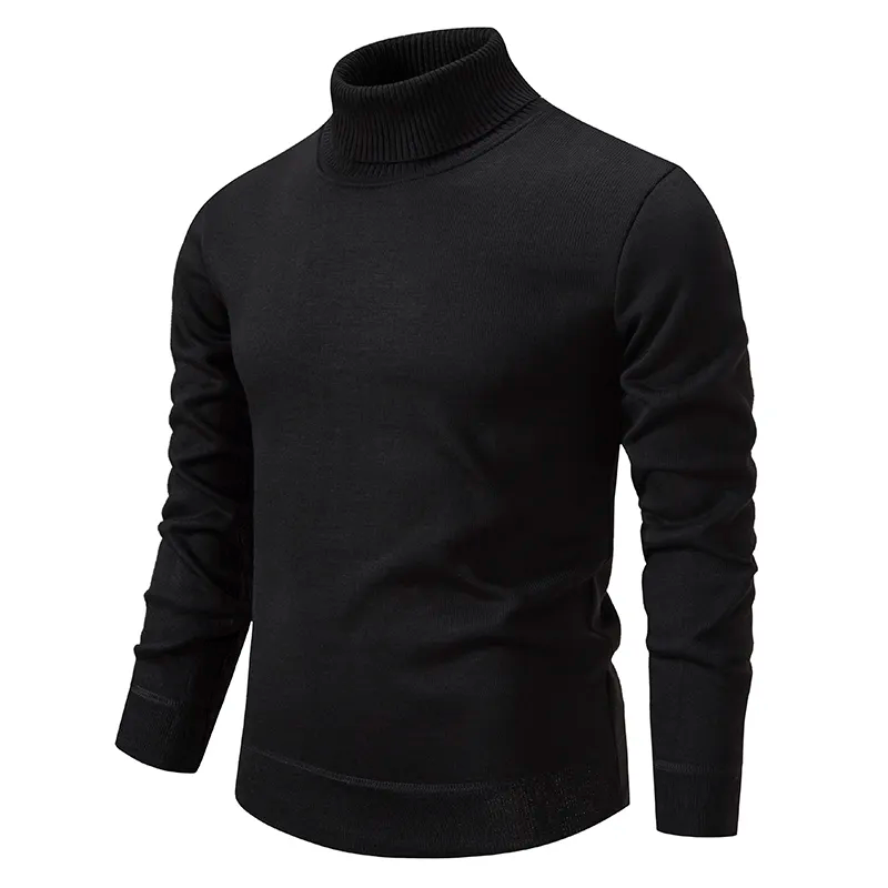 Pescoço de lã macia alta para homens