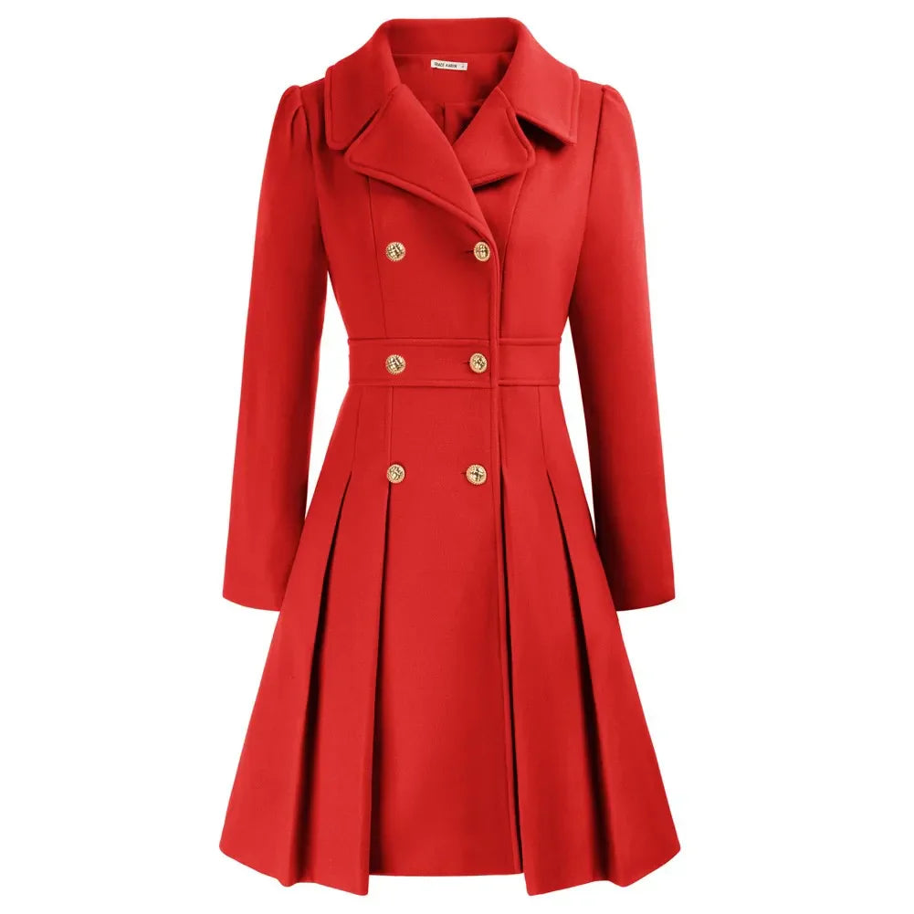 Grace - Manteau pour femme | Élégante veste de marin en laine avec coupe en A