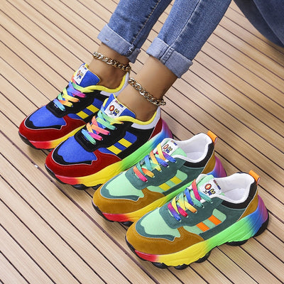 Sapatos ortopédicos arco -íris