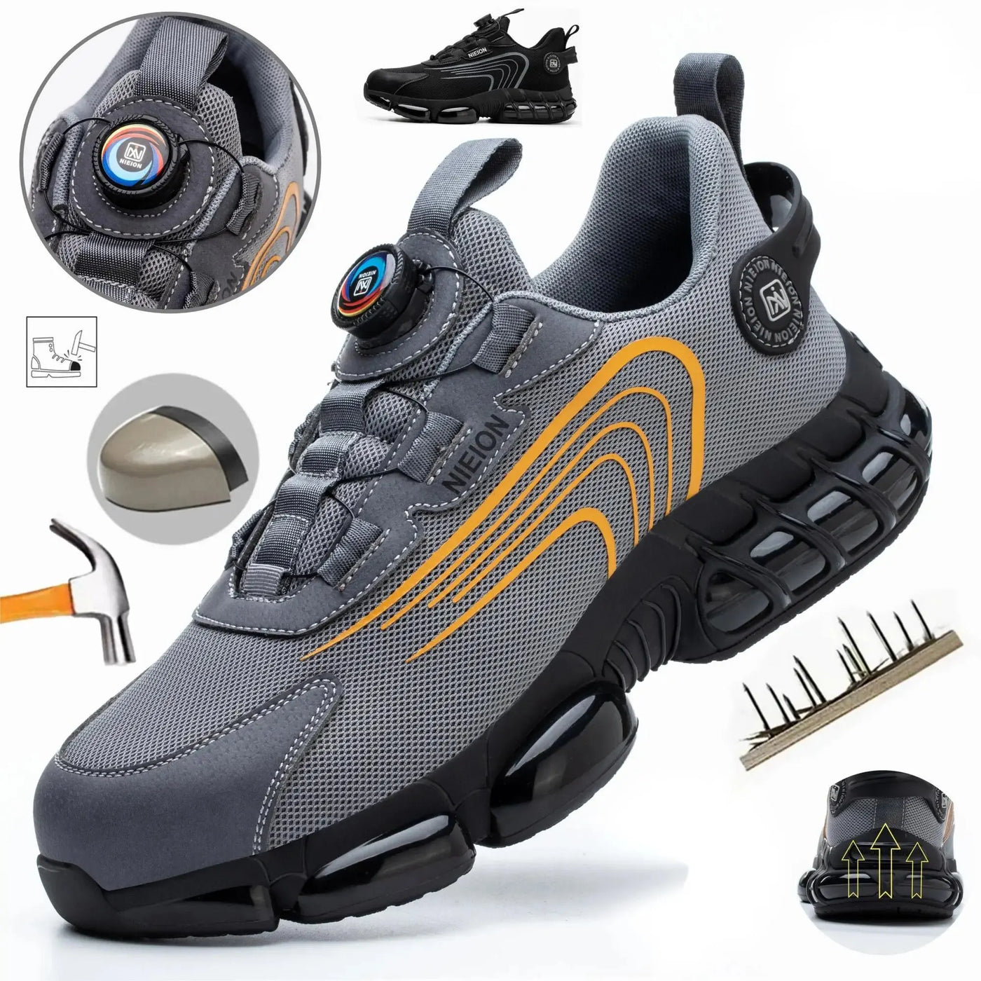 ALESSIAROTANTE - Sapatos de trabalho com fivela rotativa