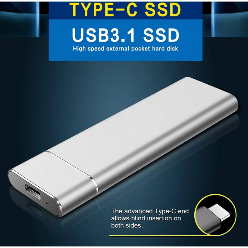 Unidad de estado sólido externa portátil USB 3.1 (500 GB-2 TB, disco duro de alta velocidad para PC y portátiles)