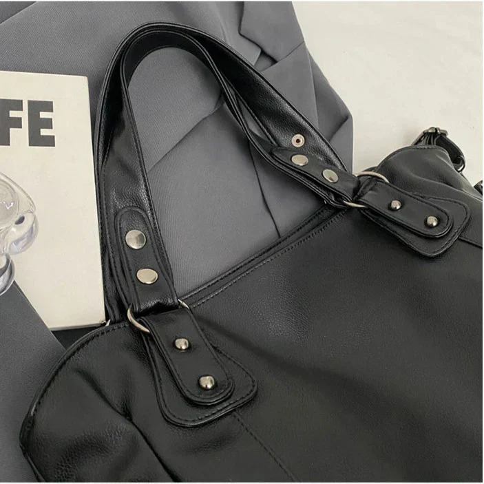 Lunelle - bolsa de couro macia grande