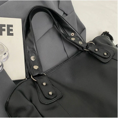Lunelle - bolsa de couro macia grande