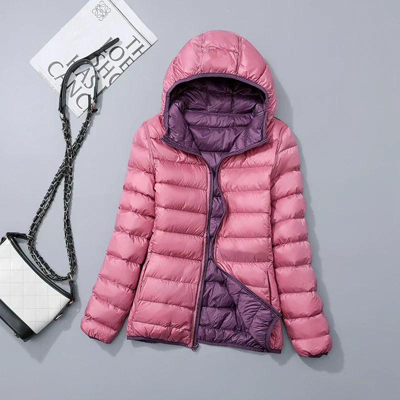 Damen Daunenjacke mit Kapuze
