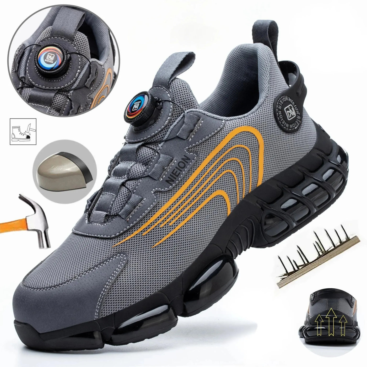 ALESSIAROTANTE - Sapatos de trabalho com fivela rotativa